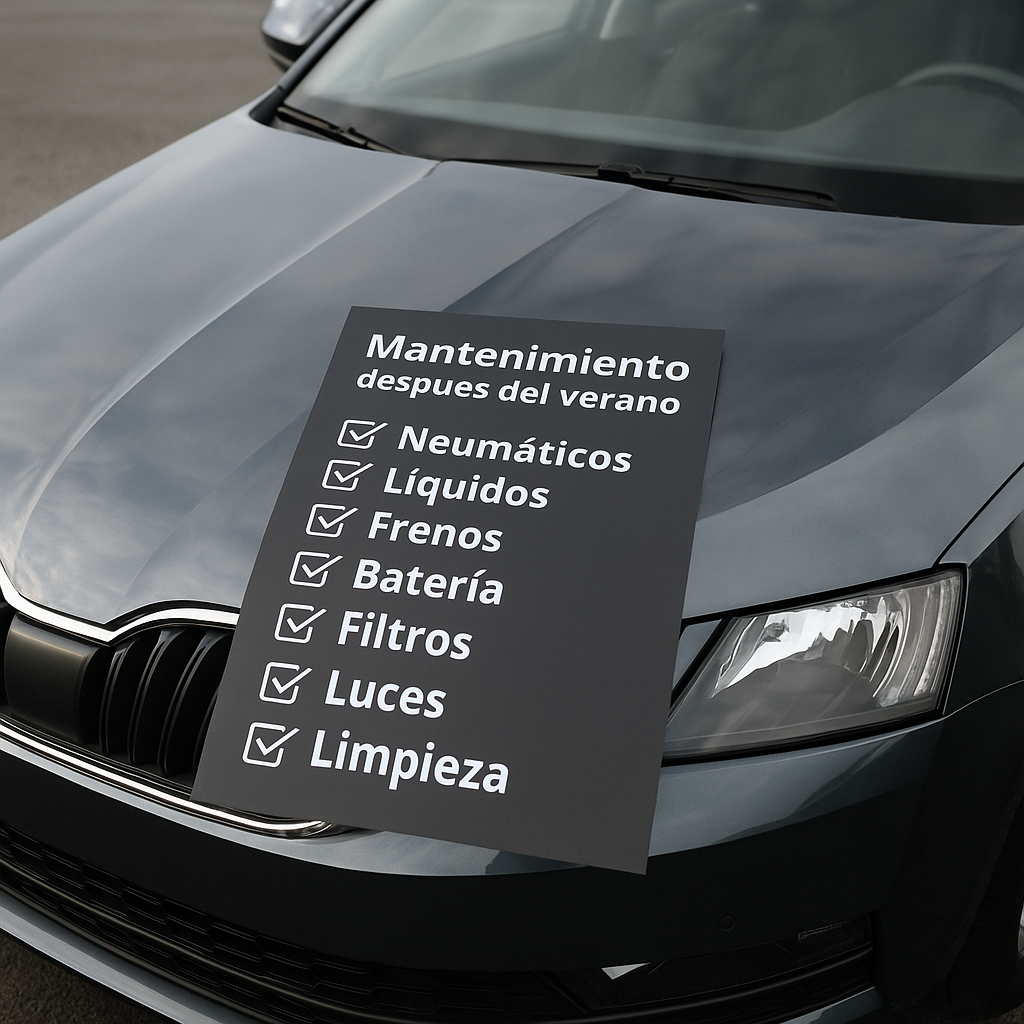 Mantenimiento de mi coche después del verano: checklist imprescindible