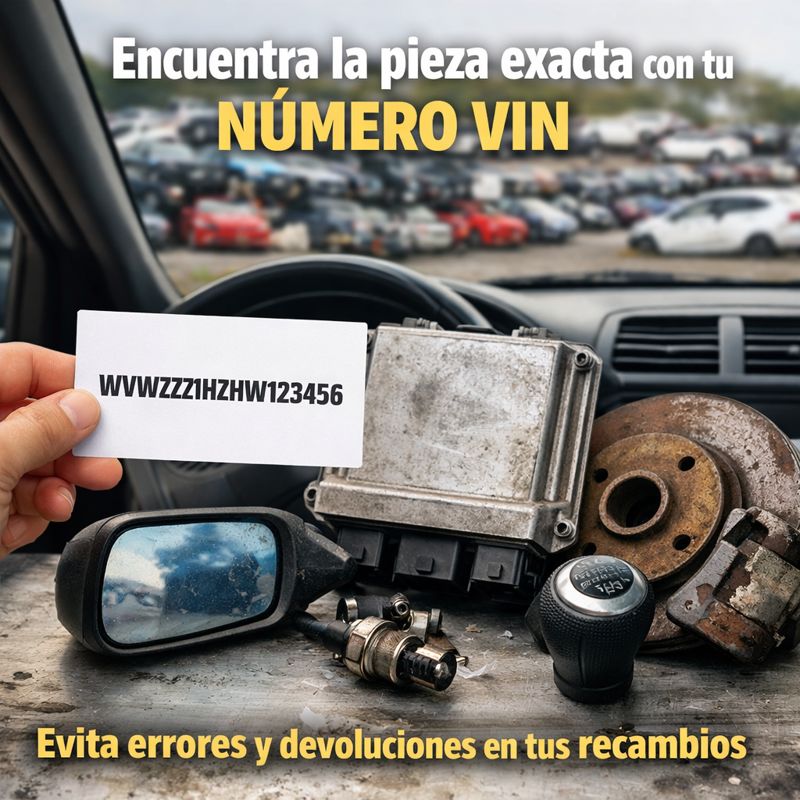 Cómo identificar la pieza exacta de tu coche con el número VIN y evitar errores al comprar recambios