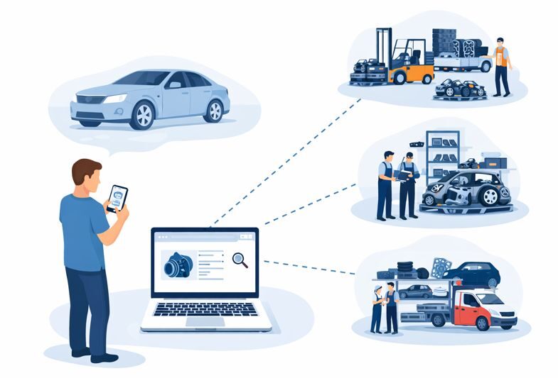Desguace online: cómo encontrar recambios de coche sin perder tiempo